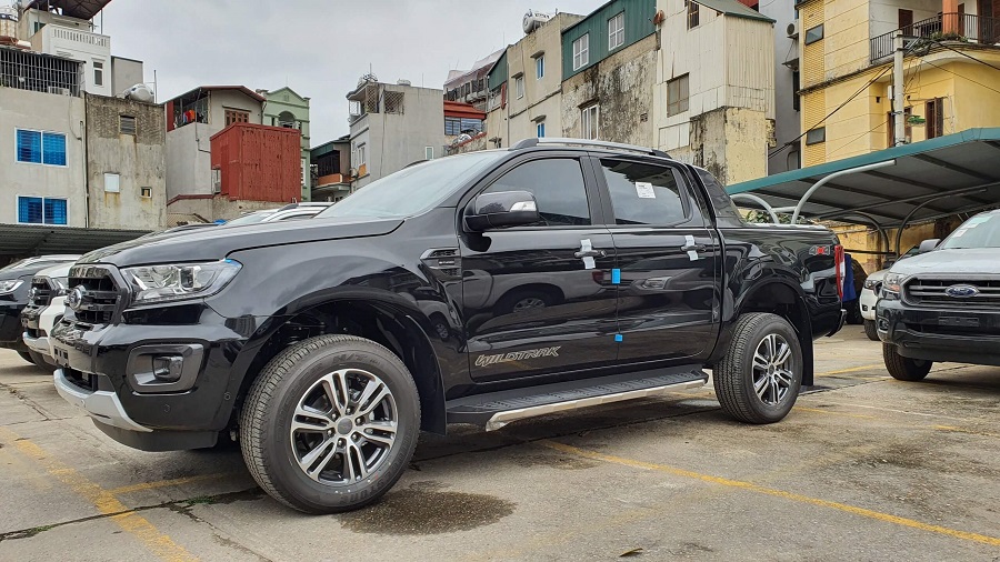 ford ranger wildtrak bi-turbo 2.0l 4x4 màu đen 2021